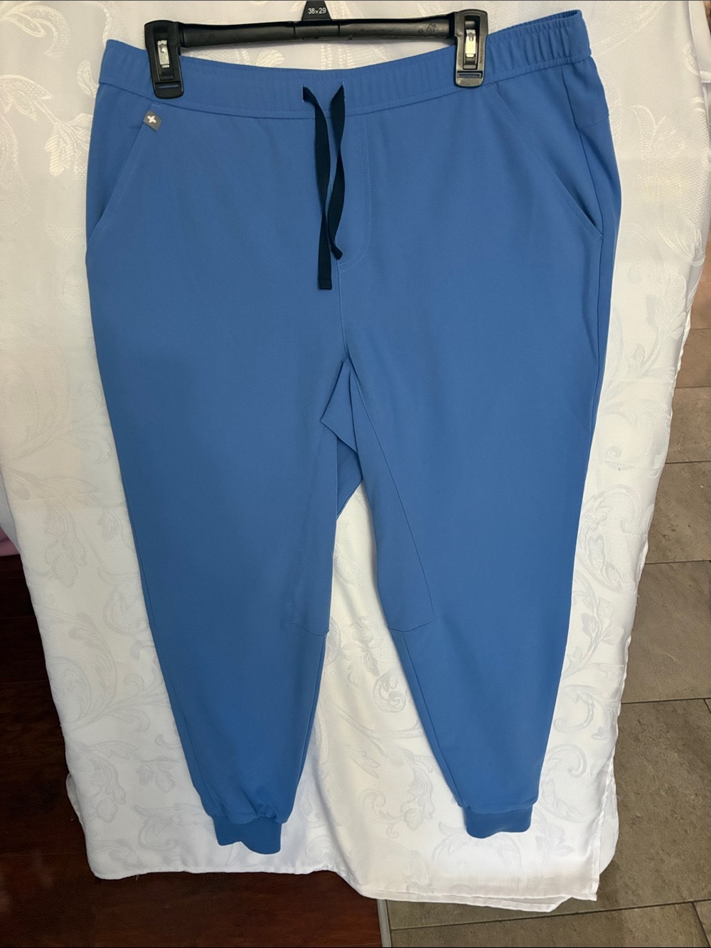 Figs Men's Cobalt Blue Jogger Scrubs Sweatpants with Drawstring